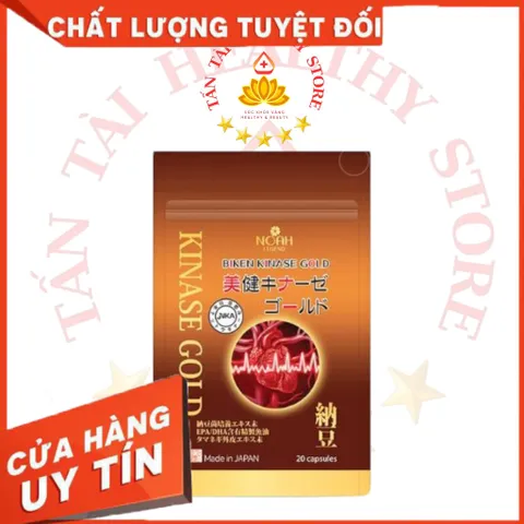 ✅[CHÍNH HÃNG] (MÃ: DP5VK) Biken Kinase Gold - Viên uống phòng ngừa và hỗ trợ điều trị đột quỵ Nhật Bản, Gói 20 viên