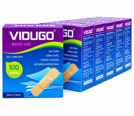 BĂNG CÁ NHÂN VIDUGO - HỘP 100 MIẾNG