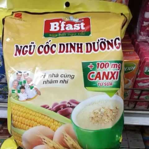 Túi Sữa Hạt Ngũ Cốc B'Fast Canxi - Túi 20 Gói x 25g