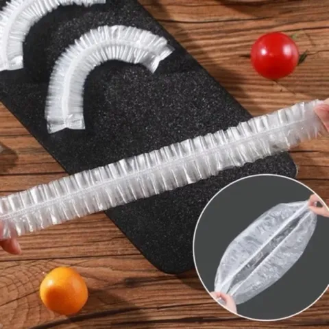 Màng bọc thực phẩm co giãn siêu dai có chun hình túi gấu - Tái sử dụng 90 chiếc