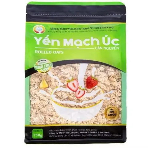 Yến mạch tươi hữu cơ Úc 750g dành cho người ăn kiêng giảm cân tiểu đường eatclean