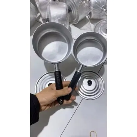Nồi quấy bột nhôm cho bé size 12cm, 14cm - nồi nấu cháo cho bé chất lượng