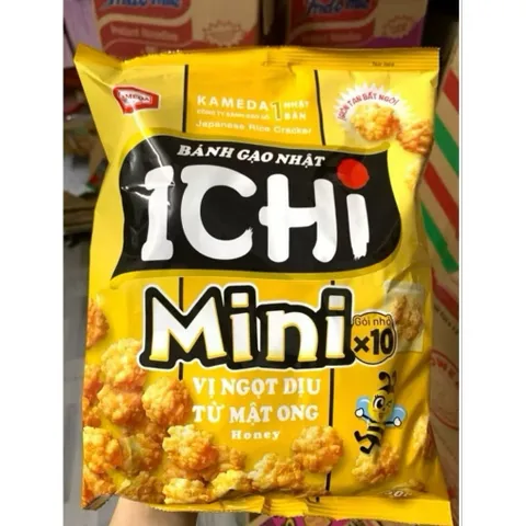 SNACK GẠO ICHI VỊ MẬT ONG GÓI 150G/ BÁNH GẠO ICHI MINI