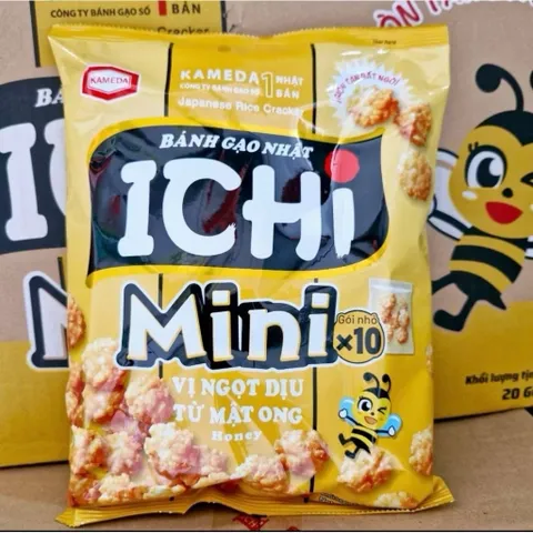 SNACK GẠO ICHI VỊ MẬT ONG GÓI 150G/ BÁNH GẠO ICHI MINI