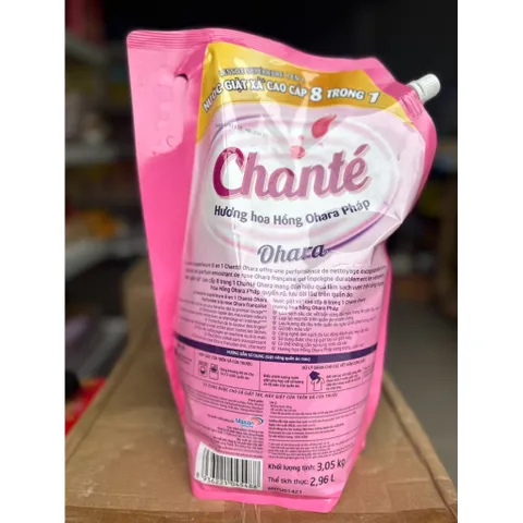 Nước Giặt Xả Chanté 8in1 Hương Nước Hoa 3,1kg/3,05kg