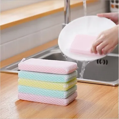 Set 7 Mút Lưới Rửa Chén Tạo Bọt Kháng Khuẩn