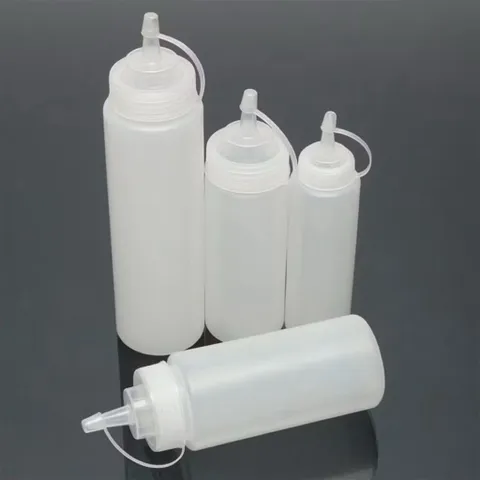 Bình Nhựa Đựng Tương, Sirup, Nước Sốt - Nhiều Dung Tích ( màu trắng )