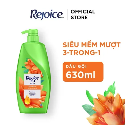 Dầu Gội REJOICE Siêu Mượt - Siêu Mềm Mượt Chai 630ML