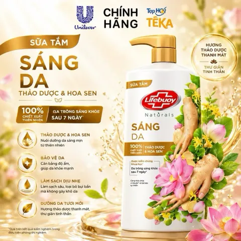 Sữa tắm Lifebuoy Thiên nhiên Detox Và Chăm Sóc Chuyên Sâu 800g
