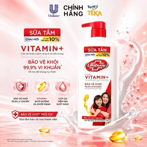 Sữa tắm Lifebuoy Thiên nhiên Detox Và Chăm Sóc Chuyên Sâu 800g