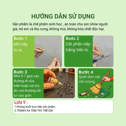 Combo 10 Lọ diệt kiến sinh học tận gốc