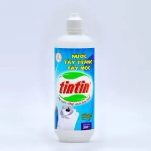 Nước tẩy trắng, tẩy mốc quần áo Tintin 500ml