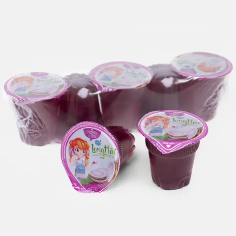 Nước rau câu Long Hải 95g/cốc đóng vỉ 05 cốc N803 - Vị khoai môn