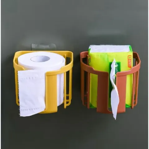 Giỏ đựng giấy vệ sinh dán tường - giỏ treo tường đựng giấy nhà tắm phòng bếp