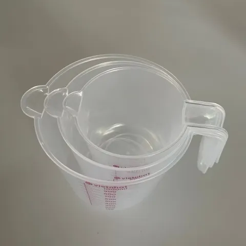 Bộ 3 ca đong chia vạch nhựa Việt Nhật 250ml, 500ml, 1000ml
