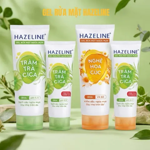 Sữa rửa mặt Hazeline Chiết Xuất Thiên Nhiên Cho Làn Da Sáng Mịn