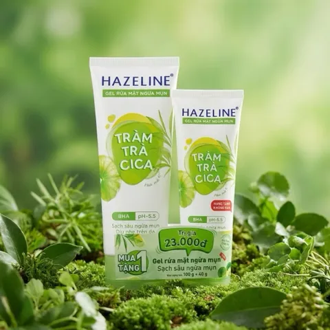 Sữa rửa mặt Hazeline Chiết Xuất Thiên Nhiên Cho Làn Da Sáng Mịn