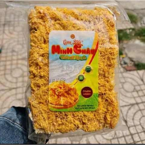 Cơm cháy chà bông Minh Châu, cơm sấy ruốc 2 lớp (khay 250g)
