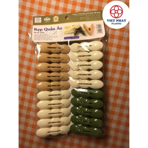 Set 20 Chiếc Kẹp Quần Áo Việt Nhật