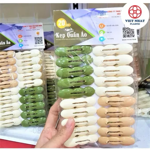 Set 20 Chiếc Kẹp Quần Áo Việt Nhật