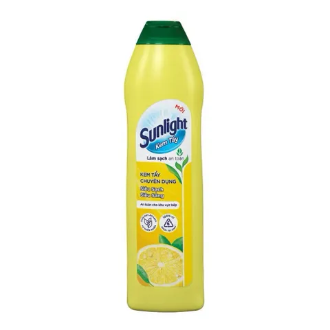Kem tẩy chuyên dụng Sunlight | Phiên bản nâng cấp từ Cif | Sạch Sáng | Chai 690g