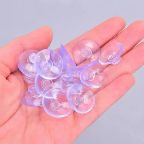 Đệm Hít Chân Không Silicon Giữa Kính Và Mặt Bàn. Núm Nhựa Hít Kính. Giác Hút Kê Kính Chống Xê Dịch Và Trơn Trượt.