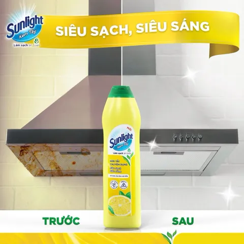 Kem tẩy chuyên dụng Sunlight | Phiên bản nâng cấp từ Cif | Sạch Sáng | Chai 690g