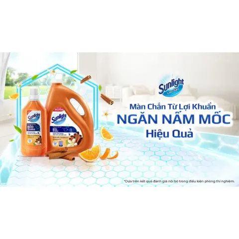 Chai Nước Lau Sàn Sunlight Tinh Dầu Thiên Nhiên Hương Quế  1kg