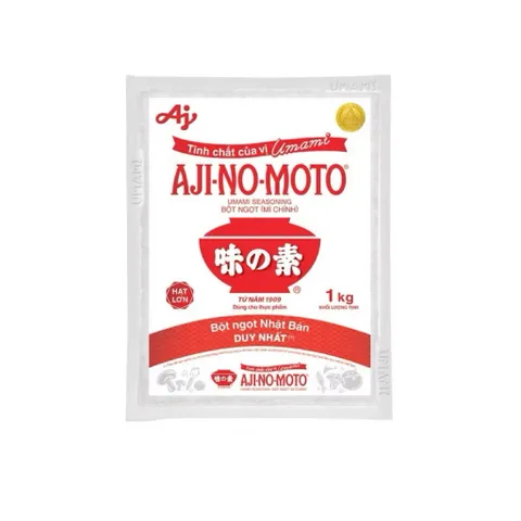 Bột ngọt Ajinomoto 1kg Hạt lớn - Hương vị tự nhiên, an toàn cho sức khỏe