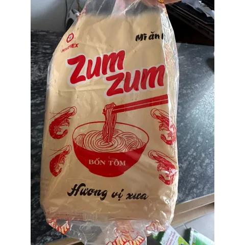 SET 5 gói x 70 gram mì ăn liền giấy ZUM ZUM - 4 tôm Hương vị xưa