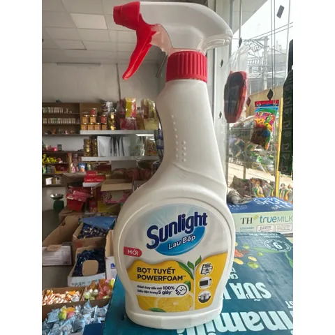 Bộ Sản Phầm Nhà Bếp Sunlight Chanh Sả | Xịt Bếp Bọt Tuyết | Lau Kính | - Chai 500ML