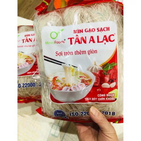 Bún Gạo Sạch TÂN A LẠC Sợi Tròn Thêm Giòn MINCOFOODS Gói 300g