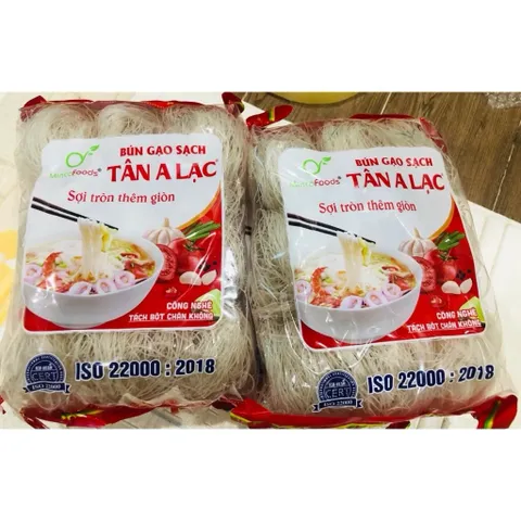 Bún Gạo Sạch TÂN A LẠC Sợi Tròn Thêm Giòn MINCOFOODS Gói 300g