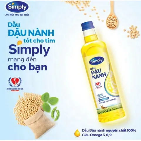 Dầu Đậu Lành Simply Chai 1L/2L
