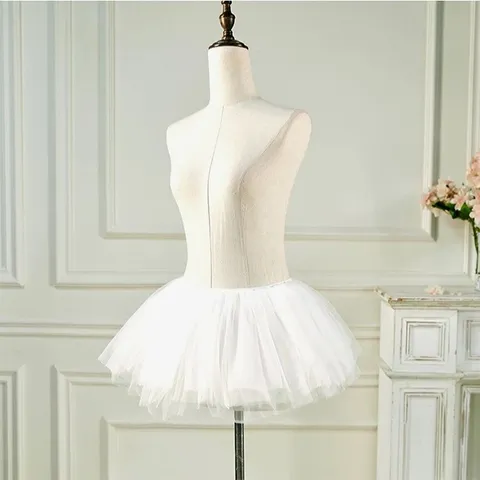 Váy Tutu Ngắn 6 Lớp Mềm Mại Phối Đồ Copslay Siêu Xinh Đáng Yêu Chân Váy Xoè Tiểu Thư Đen Trắng Dễ Thương - N156 Trắng