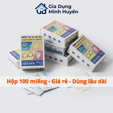 [Combo 5] Hộp Khăn Lau Kính Nano Chống Bám Hơi Nước Lau Sạch Bụi Bẩn Khử Khuẩn Chống Nhờn Mặt Kính