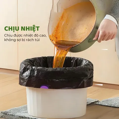 [Combo 5] Bịch Túi Đựng Rác 10L Và 20L Có Dây Rút Túi Rác Tự Phân Hủy Size 45x50cm và 55x60cm Dai Chắc Chống Rò Nước