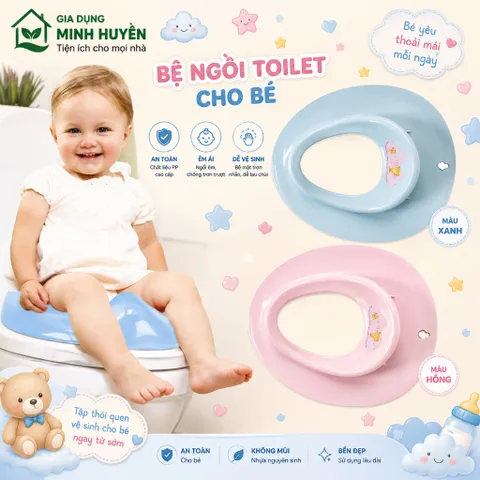 Bệ Thu Nhỏ Bồn Cầu Giúp Bé Dễ Dàng Tập Ngồi Vệ Sinh - Nhựa Việt Nhật