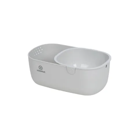 [Việt Nhật] Khay Đựng Các Loại Hạt - Trái Cây - Đồ Ăn Vặt Đa Năng Tiện Ích Gọn Gàng 2 Ngăn 5602