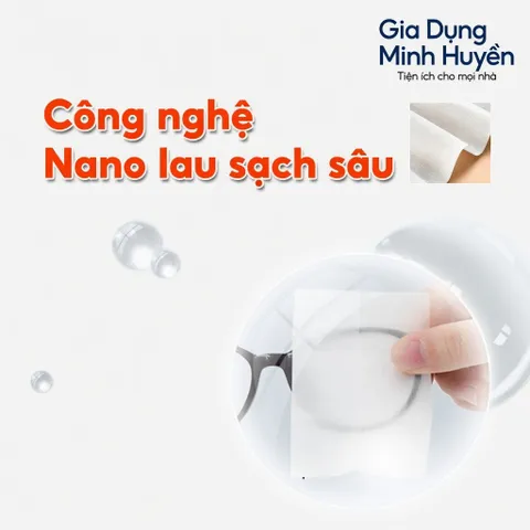 [Combo 5] Hộp Khăn Lau Kính Nano Chống Bám Hơi Nước Lau Sạch Bụi Bẩn Khử Khuẩn Chống Nhờn Mặt Kính
