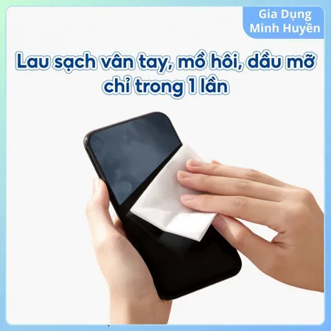 [Combo 5] Hộp Khăn Lau Kính Nano Chống Bám Hơi Nước Lau Sạch Bụi Bẩn Khử Khuẩn Chống Nhờn Mặt Kính