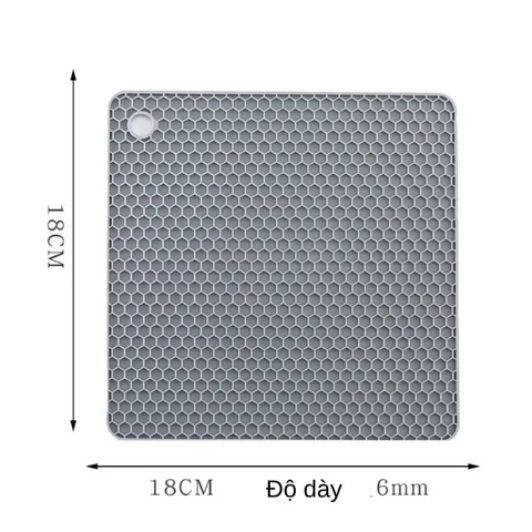 [Tặng Khăn] Bộ 5 Miếng Lót Nồi Silicon Cách Nhiệt Cao Cấp Chống Xước Bếp Chịu Nhiệt Lên Tới 200Độ C