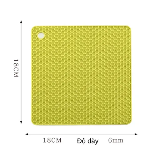 [Tặng Khăn] Bộ 5 Miếng Lót Nồi Silicon Cách Nhiệt Cao Cấp Chống Xước Bếp Chịu Nhiệt Lên Tới 200Độ C