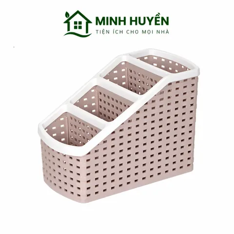 Khay Nhựa 4 Ngăn Tiện Lợi Mini – Hộp Đựng Mỹ Phẩm, Văn Phòng, Đồ Gia Dụng Gọn Gàng, Nhựa PP Bền Đẹp