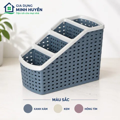 Khay Nhựa 4 Ngăn Tiện Lợi Mini – Hộp Đựng Mỹ Phẩm, Văn Phòng, Đồ Gia Dụng Gọn Gàng, Nhựa PP Bền Đẹp