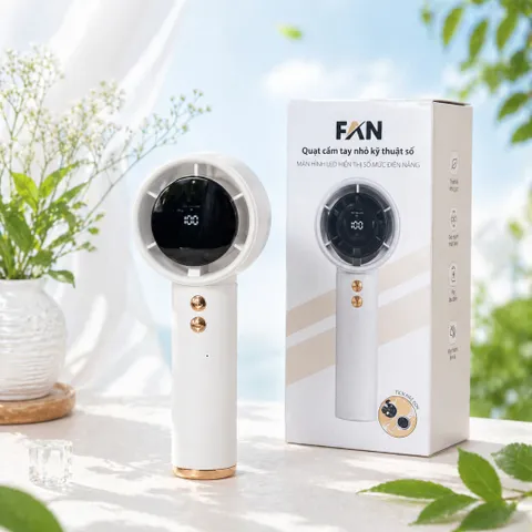 [Hàng Cao Cấp] Quạt Cầm Tay Mini N68 100 Cấp Độ Gió Dung Lượng Pin 5000mAh Màn Hình Led Hiển Thị
