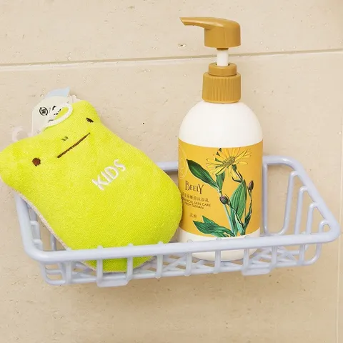 Khay Nhựa Caro Lưới Dán Tường Đa Năng Đựng Đồ Nhà Bếp 5700 - Nhựa Việt Nhật Nhà Tắm Dán Tường, Kệ Xà Bông Rửa Bát