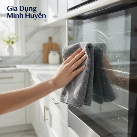 Bộ 50 khăn lau sợi than tre 20x20cm siêu thấm, kháng khuẩn, đa năng cho bếp và nhà cửa