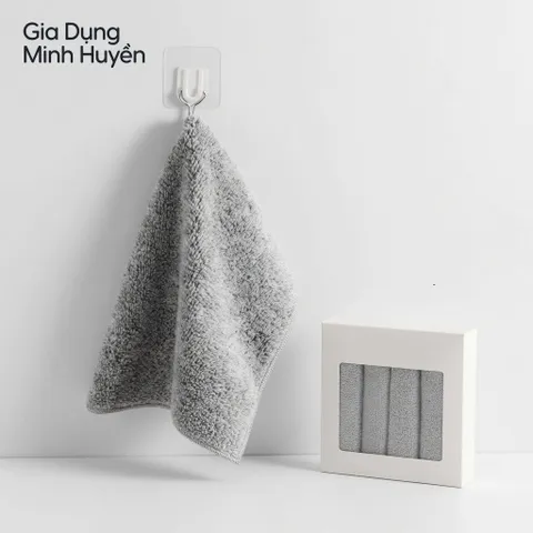 Bộ 50 khăn lau sợi than tre 20x20cm siêu thấm, kháng khuẩn, đa năng cho bếp và nhà cửa