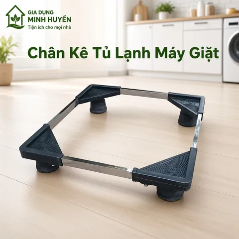 [Hot] Chân Kê Tủ Lạnh Kệ Máy Giặt Đa Năng Chất Liệu Inox 304 Chống Rỉ Cao Cấp Bọc Nhựa Chống Trơn Trượt